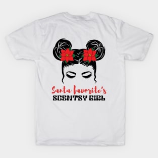 messy bun christmas scentsy independent consultant T-Shirt